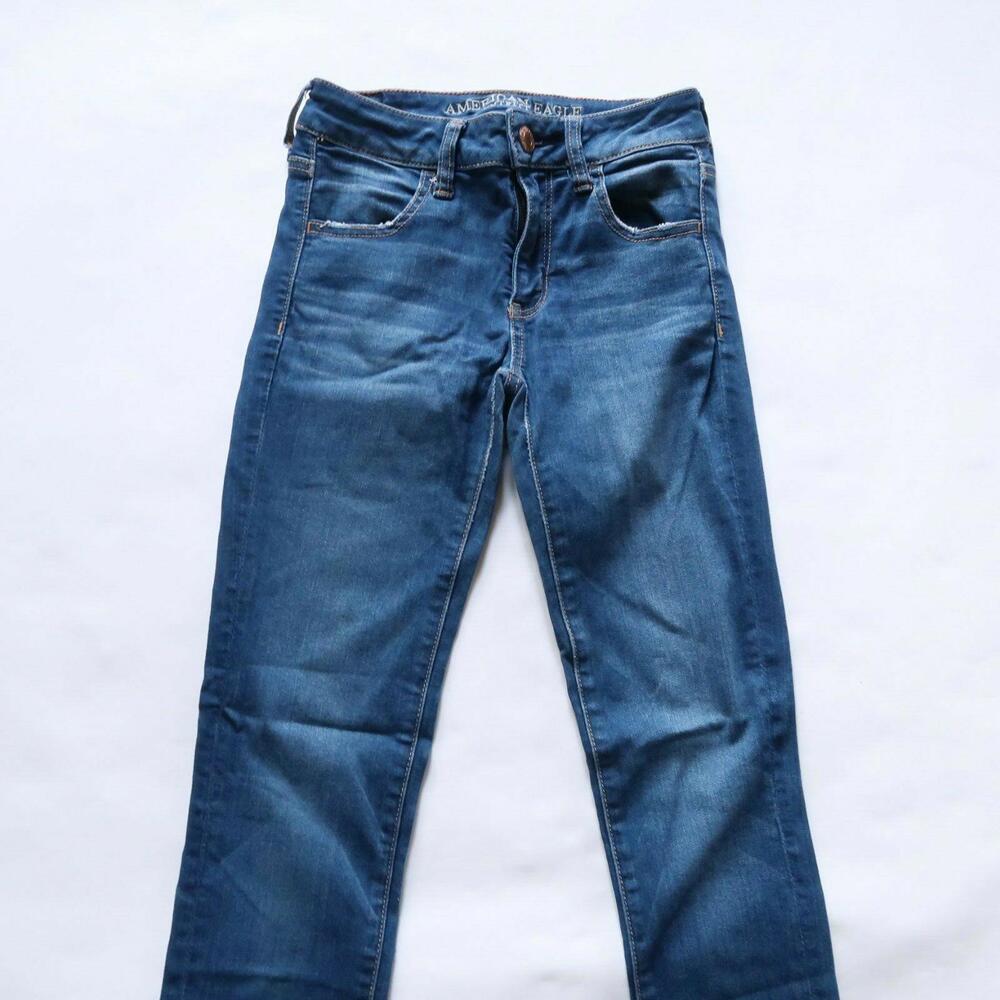 American Eagle Womens Super Stretch X Denim Skinny Jegging Jeans 0 Short
